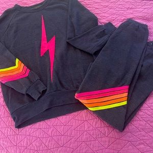 Aviator Nation SET neon / charcoal grey